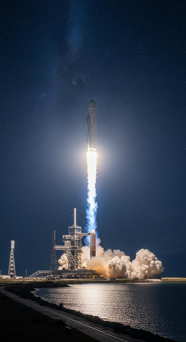 Boca Chica night descent — wind, fog, fuel timing, one chance per booster