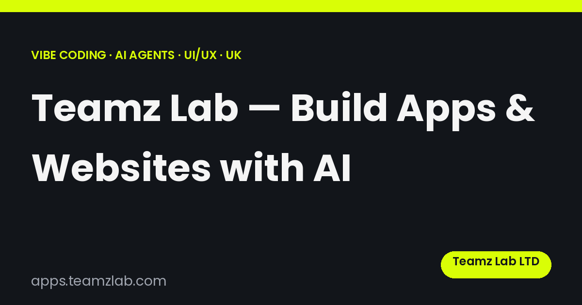 Teamz Lab games and app launch collection.