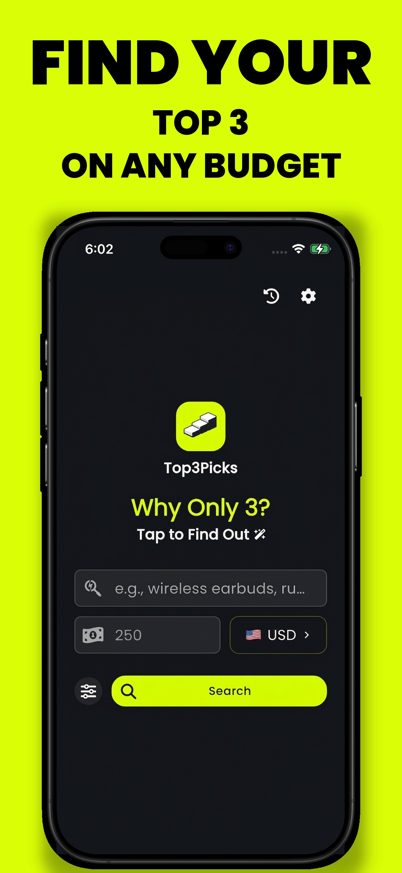 Find your top 3 on any budget